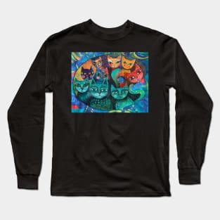 Arty Cats Long Sleeve T-Shirt